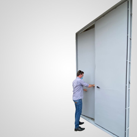  Porta forte para depósito de defensivos agrícola